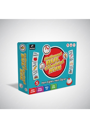 Kelimeyi Bul Cümleyi Kur Kutu Oyunu - Kelime - Cümle - Oyuncak