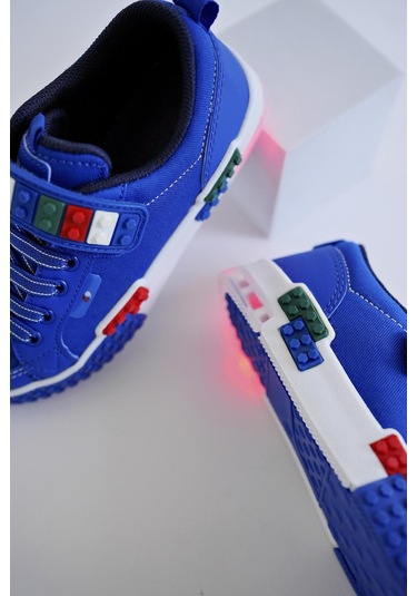 Muggo Sonic Garantili Legolu Bağcıklı Ve Cırtlı Ortopedik Çocuk Sneaker Spor Ayakkabı 001