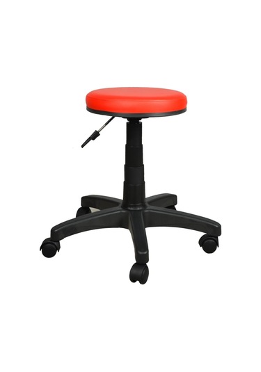 Bürocci Plastik Ayaklı Tabure-Kırmızı-2999G0116