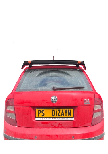 Skoda Fabia 2006 - 2014 Üniversal Plastik Boyasız Spoiler
