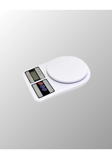 Beyaz Plastik Dijital Mutfak Tartısı - 24x16.8x1.5cm