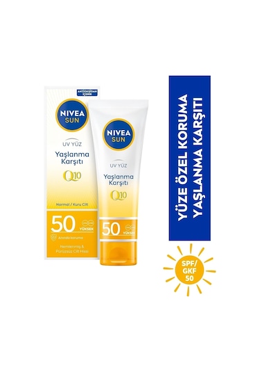 Nivea Sun Yaşlanma & Leke Karşıtı Yüz Güneş Kremi Spf 50 50 ML
