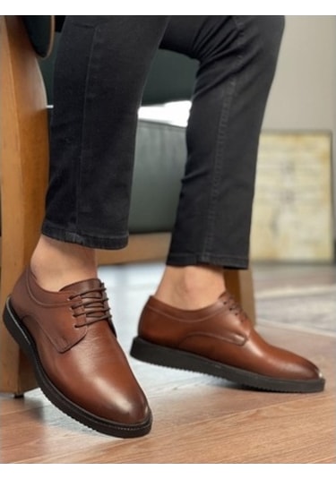 Muggo Marcel Garantili Erkek Günlük Hakiki Deri Casual Ayakkabı Siyah