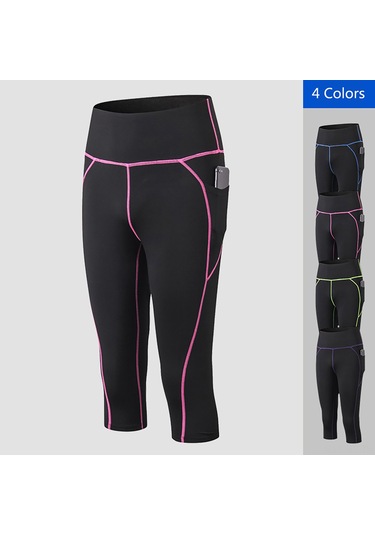 Reedark Yüksek Bel Cep Detaylı Hızlı Kuruyan Kadın Yoga Taytı - Esnek Ve Konforlu Mavi