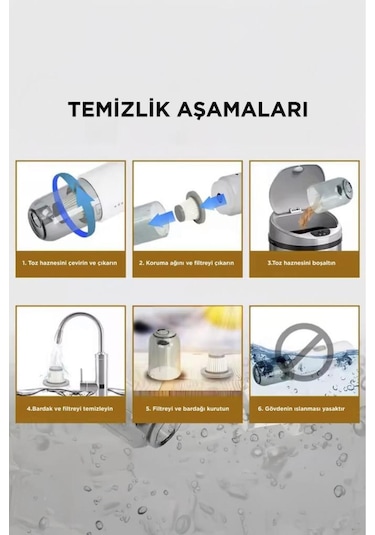 Torima A-031 Siyah Şarjlı Mini Araç El Süpürgesi