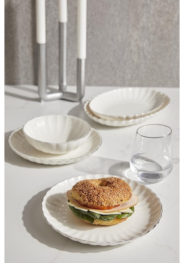 Kütahya Porselen Bone Luz Form 27 Parça 6 Kişilik Yemek Takımı Al