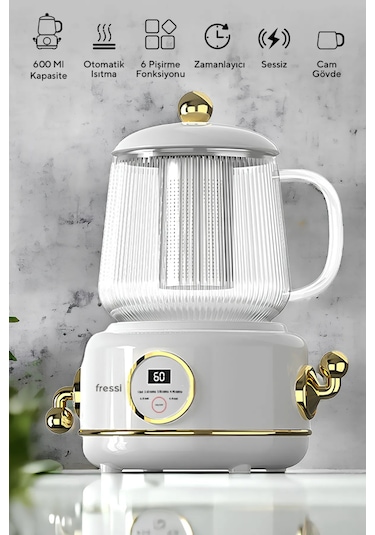 Fressi Eiffel KT-03 600 ML Elektrikli Cam Kettle