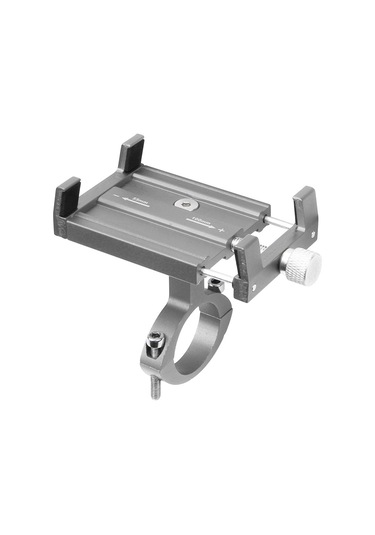 Xiyyadms Bisiklet İçin Alüminyum Telefon Tutucu, Dağ Bisikleti Navigasyon Stantı, Sabitleyici Aparatı - Titanyum Rengi Diğer