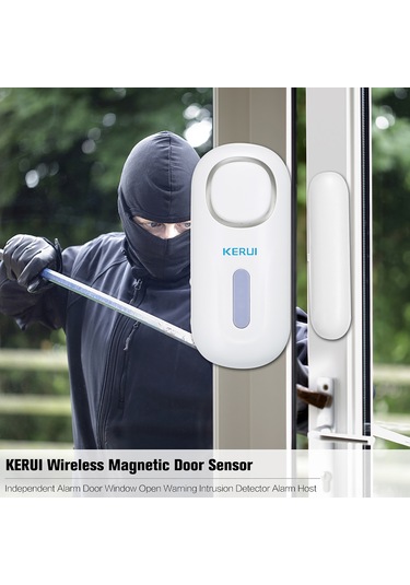 Suofeng Keruı Kr-d2+rc531 433mhz Kablosuz Pencere/kapı Alarm Sistemi, 120db Ses, Kumanda, Ev Ofis Dükkan Güvenliği, Abs Malzeme, 3v Besleme