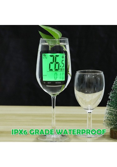 Artfulabode Ve Su Siyah Sıcaklık Ölçer, Lcd Kronometre Kablosuz Hız Geeroyoo Geçirmez, Fonksiyonlu Ekran, Büyük Bisiklet Bilgisayarı - Ej Siyah