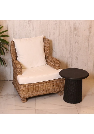 Okımı Siyah Mungur Sehpa 45x45x30 Cm Siyah