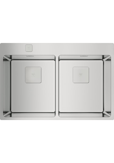 Teka Forlinea Rs15 2B 740 (Auto) Çift Hazneli Tezgahüstü/Tezgahasıfır (Flush) Paslanmaz Çelik Eviye - 115030011