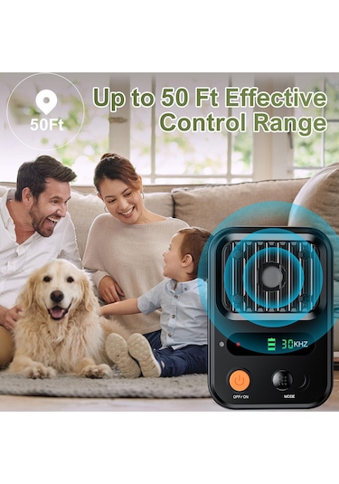 Uu3358b Ultrasonik Köpek Kovucu Köpek Havlamayı Caydırıcı Cihazlar Siyah