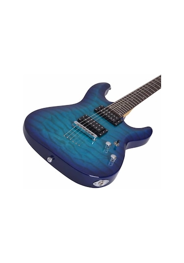 Schecter C-6 Plus Elektro Gitar (Ocean Blue Burst)