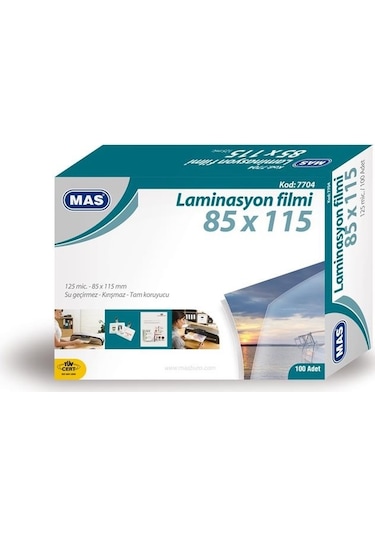 Mas 7704 85X115 Laminasyon Kaplama 125Mic.