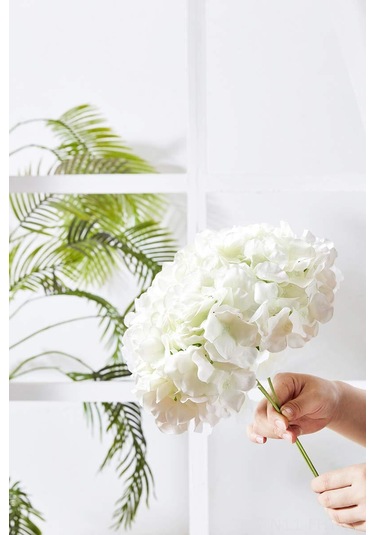 Hangfox 10 Adet Şampanya Rengi 54 Yapraklı Ipek Hortensya Sahte Çiçek, Demontajlı Gövde, Düğün- Parti- Ev Dekorasyonu, Dıy Çiçek Dizaynı