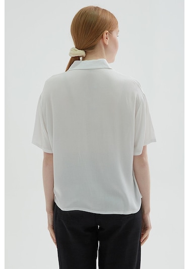 Fashion Friends Bayan Gömlek 25y0515k1 Ekru Ekru