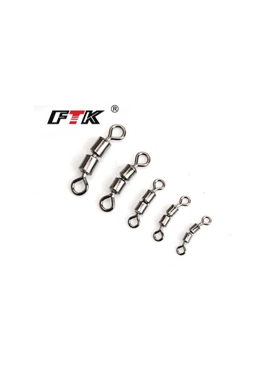 Ftk 50 Adet/grup Döner Bilyalı Rulman Balıkçılık Döner Katı Döner Güvenlik Yapış Halkası Döner Sazan Balıkçılık Aksesuarları 6 -50pcs