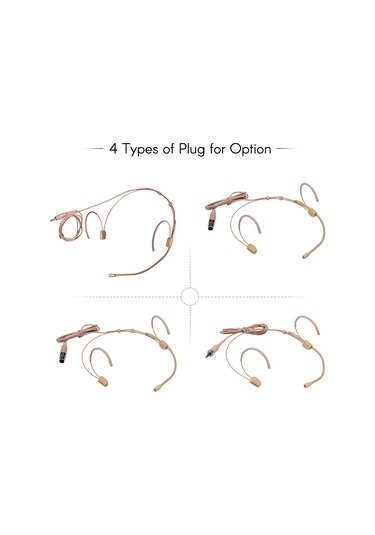 Singree Profesyonel Kondenser Mikrofon - 3.5mm Kilitli Girişli, Sennheiser Kablosuz Vericilerle Uyumlu