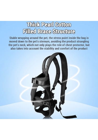 Samdoo Küçük Köpekler İçin Ön Çene Taşıma Çantası, Su Geçirmez Oxford Kumaşı, Kolay Taşınabilir, M Büyüklüğü, Pembe