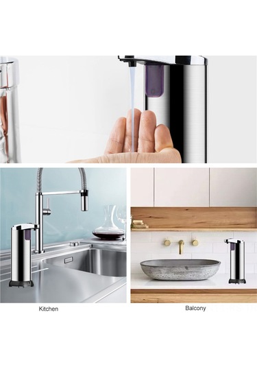 Reedark Otomatik Sensörlü 250ml El Dezenfektan Dispenseri - Banyo, Mutfak Ve Oteller İçin Hijyenik Diğer