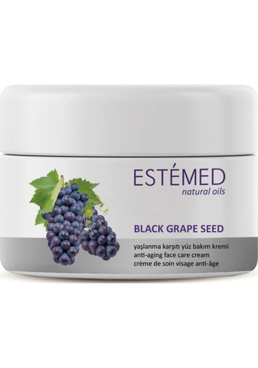 Estemed Yaşlanma Karşıtı Yüz Kremi & Black Grape Seed Anti-aging Face Cream 50ml