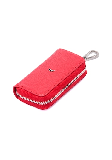 Tergan Kırmızı Deri Unisex Anahtarlık 00257b8ı