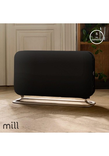 Mill Elektrikli Taşınabilir Panel Isıtıcı 2000w Siyah