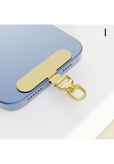 Goldenqian 0.3 Mm Sağlam Metal Cep Telefonu Tether Tab 360 Derece Rotasyon Telefon Asılı Askı Contası Yedek Telefon Kordon Yama Klip A9 A9