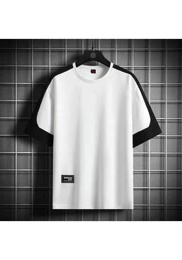 Erkek Kısa Kollu Tişört, 8815 Beyaz Diğer