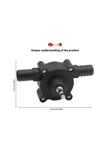 Chuangyinshop Elektrikli Matkap Su Pompası Aksesuarlı Dc Kendinden Emişli Taşınabilir El Tipi Sıvı Transfer Pompası