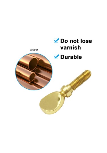 Hfambition Altın Renkli Saksafon Boyun Vidalı, Bakır Malzeme, Dayanıklı, Kolay Kurulum, El İle Sıkabilir, Standart Saksafonlar İçin Uygun