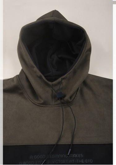 Deepsea Erkek Haki Dar Kesim Süet Kumaş Sweatshirt Kapüşonlu & Şık Tasarım Sweatshirt 2608510 Haki Deepsea Erkek Haki Dar Kesim Süet Kumaş Sweatshirt Kapüşonlu & Şık Tasarım Sweatshirt 2608510 Haki