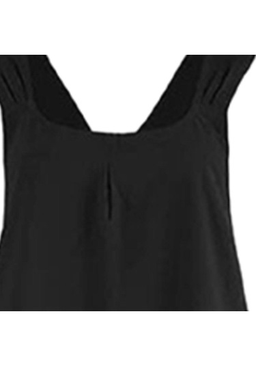 Homyl Japon Stilleri Çapraz Arka Önlük Yumuşak Pinafore Siyah Siyah