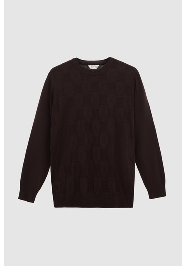 Ds Damat Regular Fit Kahverengi Kazak 3hc060192001m 201