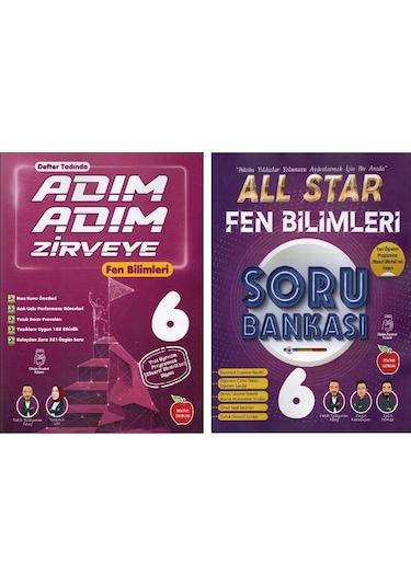 Newton 6. Sınıf All Star Fen+adım Adım Zirveye Fen Bilimleri 2 Kitap