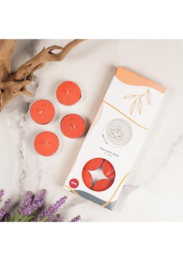 Çilek Kokulu Tealight Mum Çok Renkli