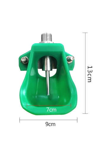 Leezsing Domuz Ve Kuzu İçme Kasesi - Plastik Otomatik Su İçirici - Paslanmaz Çelik Aksesuarlar İle Yeşil
