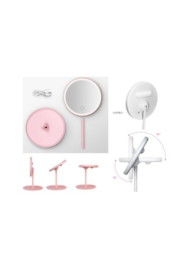 Led Işıklı Dokunmatik Makyaj Aynası 3 Kademeli Işık Ayarlı