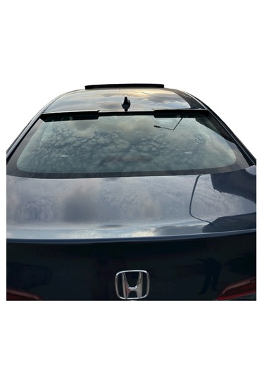 Honda Civic 2022+ Fe1 Cam Üstü Yarasa Spoiler İthal Abs Plastik Pianoblack