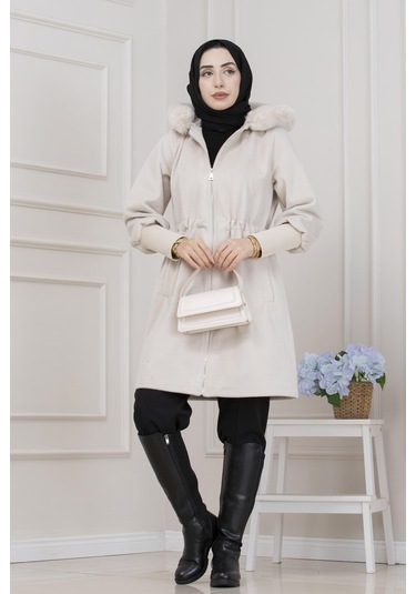 Beli İçten Tünelli Kapüşonlu Kap-taş-5560 Taş