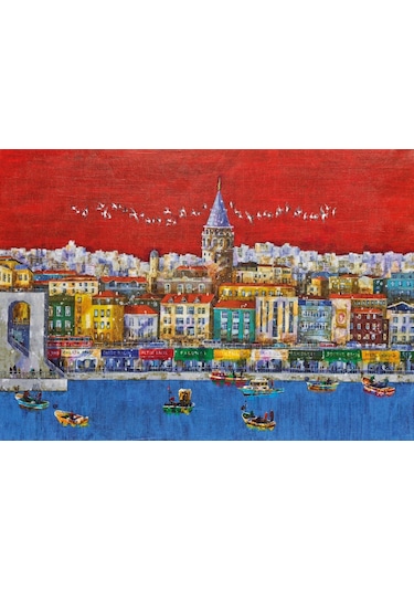 Ks Games 1000 Parça İstanbul Kırmızısı Puzzle - Gafur Uzuner