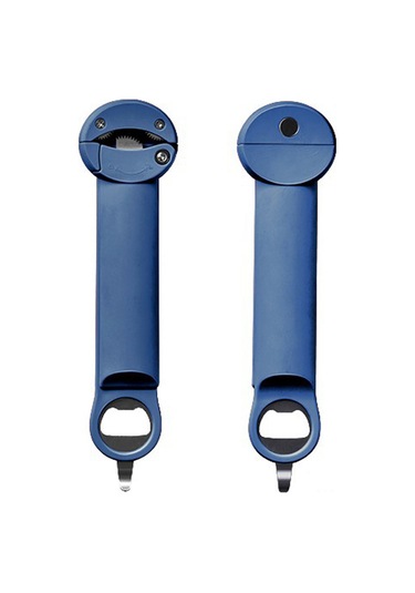 Yuntech01 Magneetik Çekirdekli Genişletilebilir Cam Kapağı Açıcı - Çelik Çekirdekli Ergonomik Mutfak Aleti Mavi Mavi