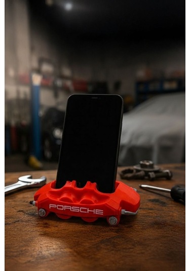 Porsche Fren Kaliperi Tasarımlı Telefon Standı Çok Renkli