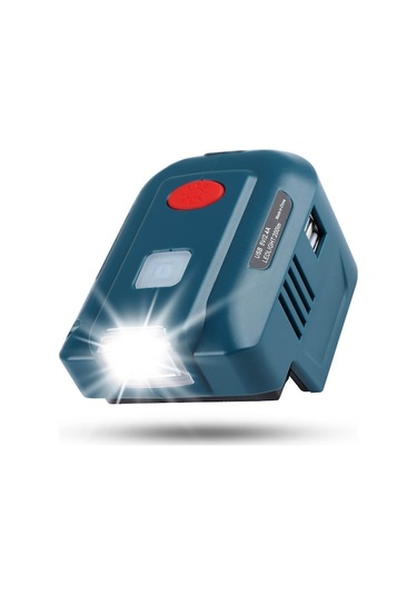 Elektrikli Alet Lityum Pil İnvertör Jeneratör Taşınabilir Güç Kaynağı 18v Lityum Pil İçin Led Işıklı Çift Usb Adaptörü