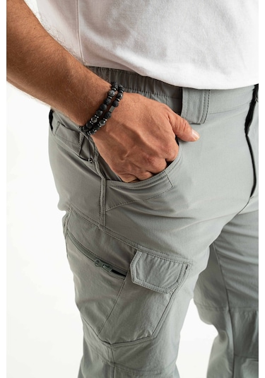 Tactical Outdoor Likralı Traking Taktik Unısex Pantolon Gri