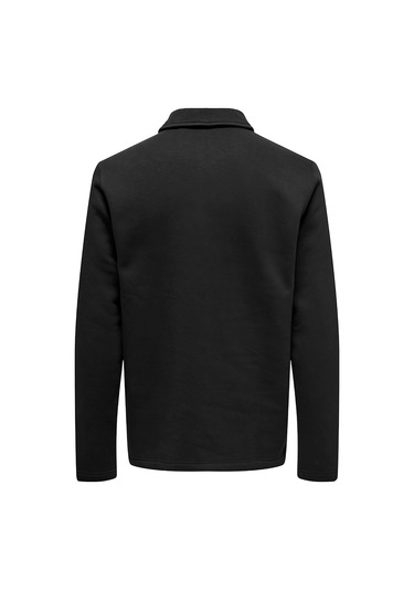 Only & Sons Dawson Erkek Siyah Polo Sweatshirt 22034751-jbk Siyah