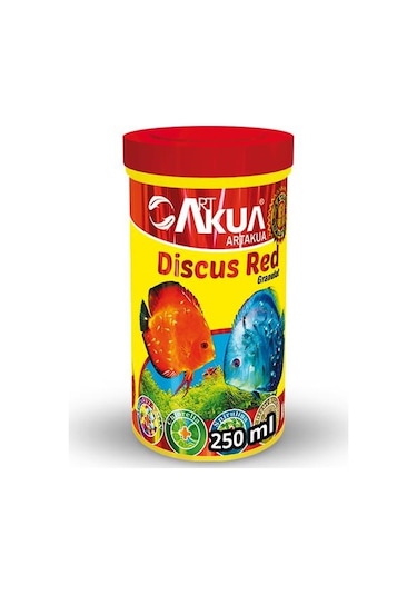 Art Akua Discus Red Renk Geliştiren Ciklet Balık Yemi 100 G