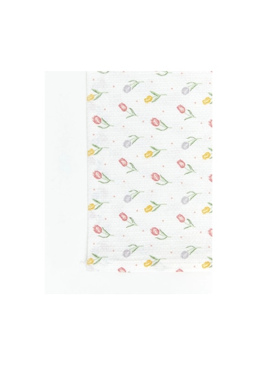Karışık Çiçek Desenli Tek Kişilik Pike 160x220 Cm Çok Renkli
