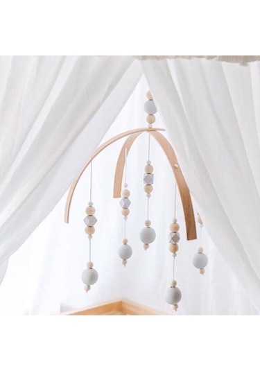 Suntek Çocuklar Beşik Mobil Çan Ahşap Rüzgar Chime Yeşil